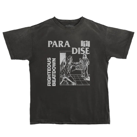 Paradise - Righteous Beatdown Vintage Black Tee