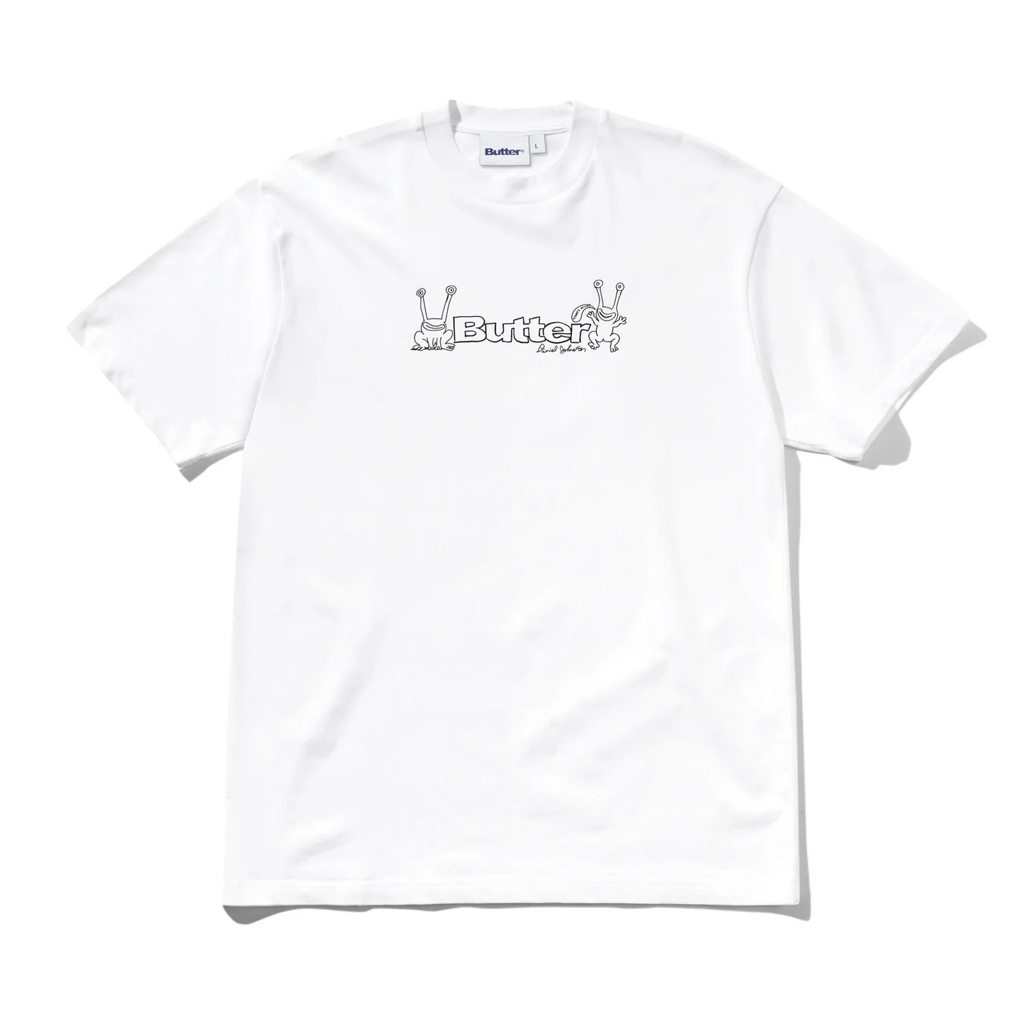 Butter - Frog Logo White Tee