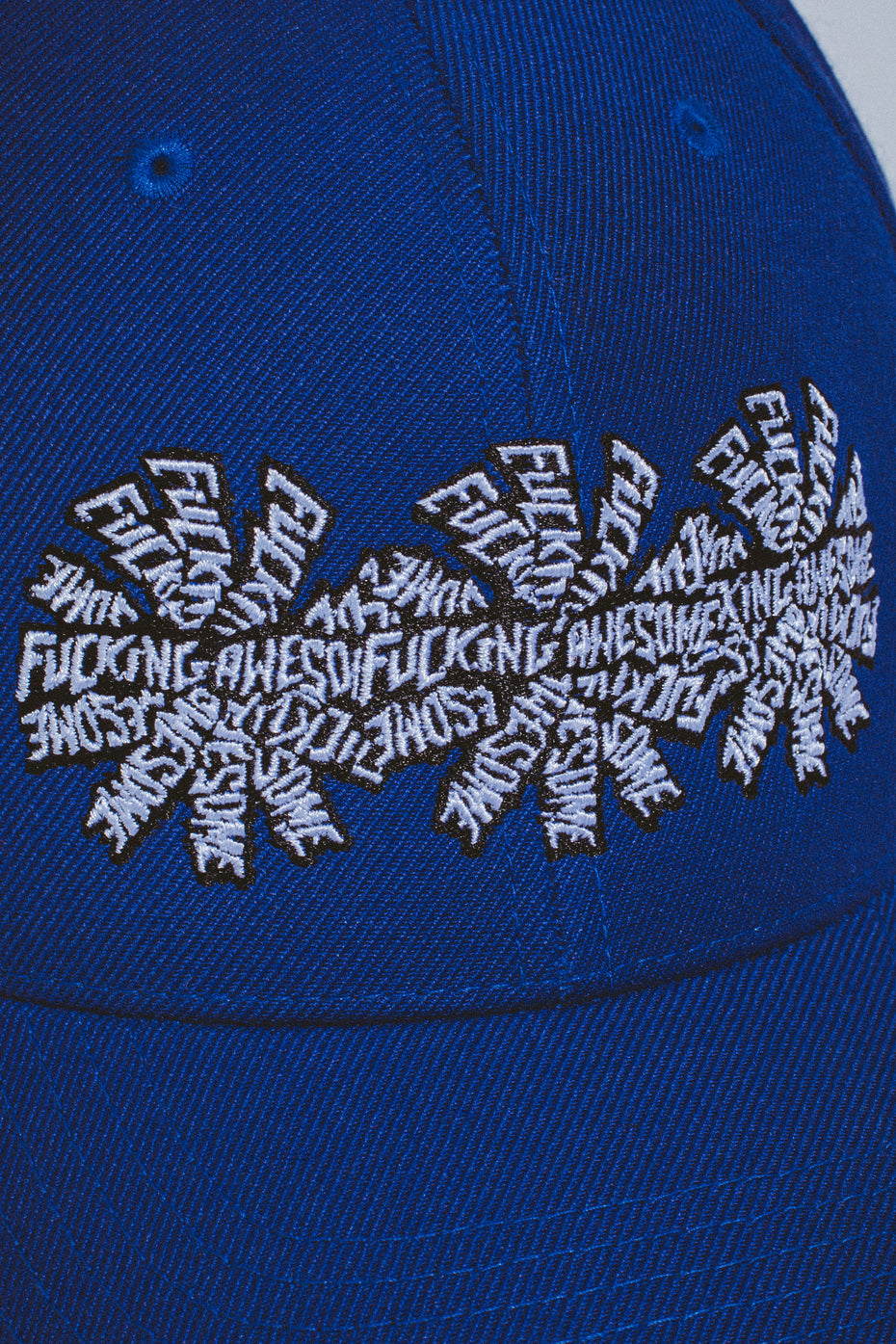 Fucking Awesome - 3 Spiral Embroidered Snapback (Royal Blue)