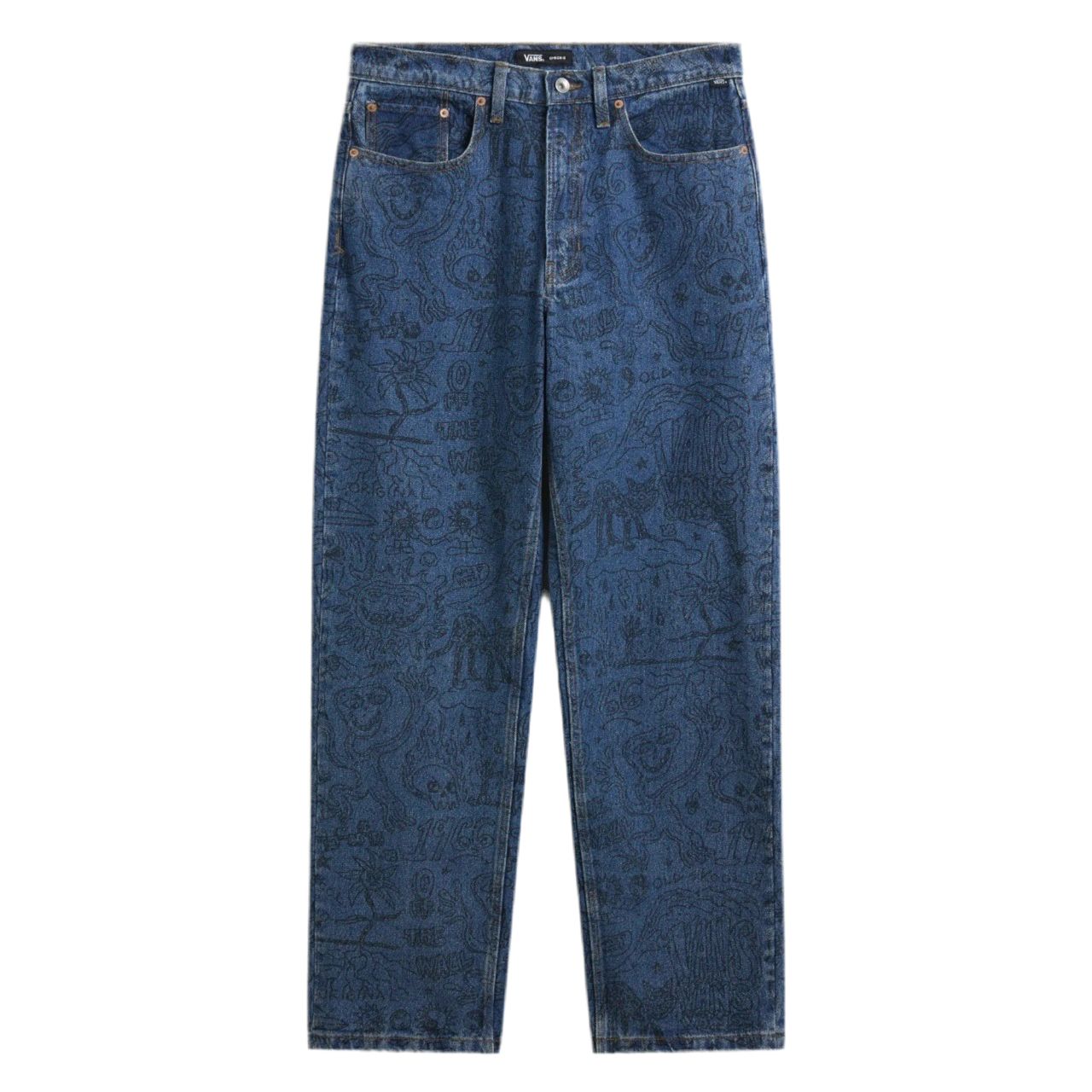 Vans - Check-5 Printed Loose Denim Pant