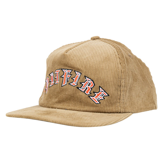 Spitfire - Hat Old English Arch Snapback (Khaki)