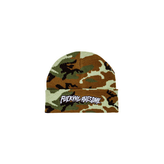 Fucking Awesome - Stamp Cuff Beanie (Camo)